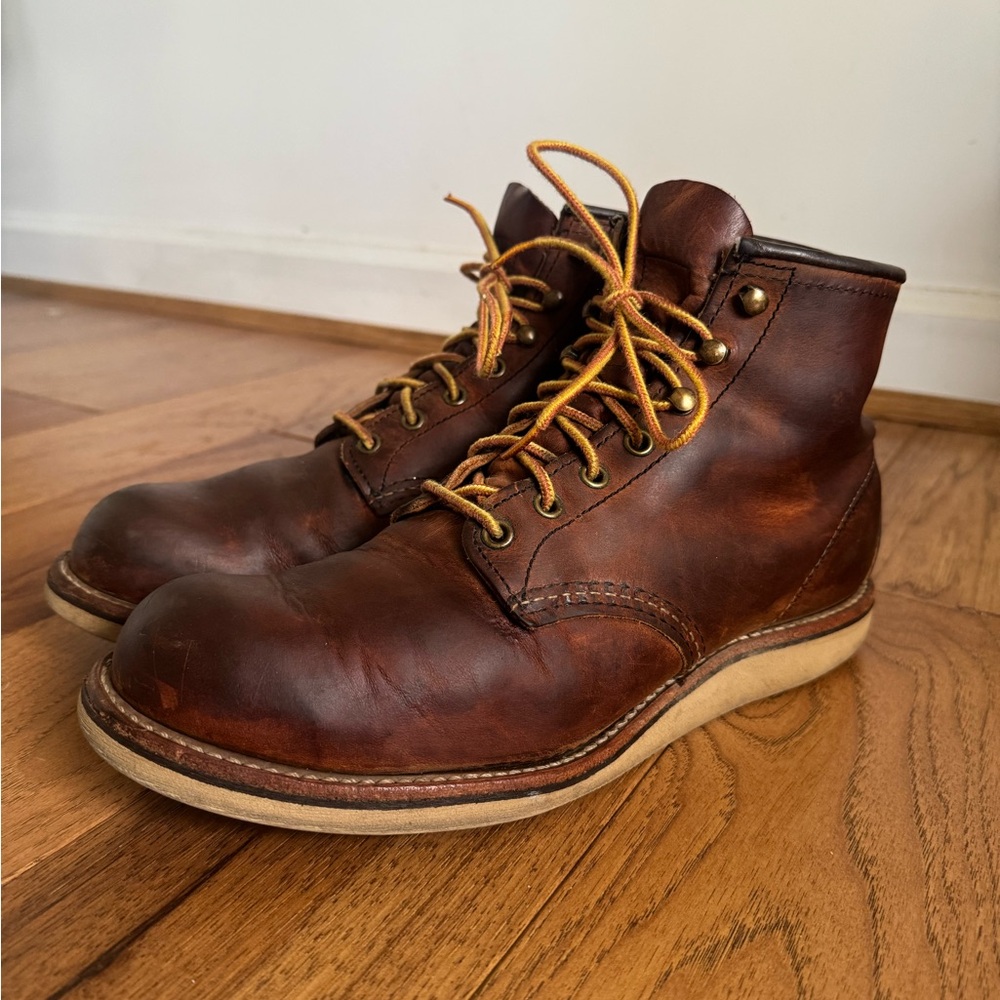 Red Wing Rover 2950 Brown Leather Boots - Picture 2 of 8